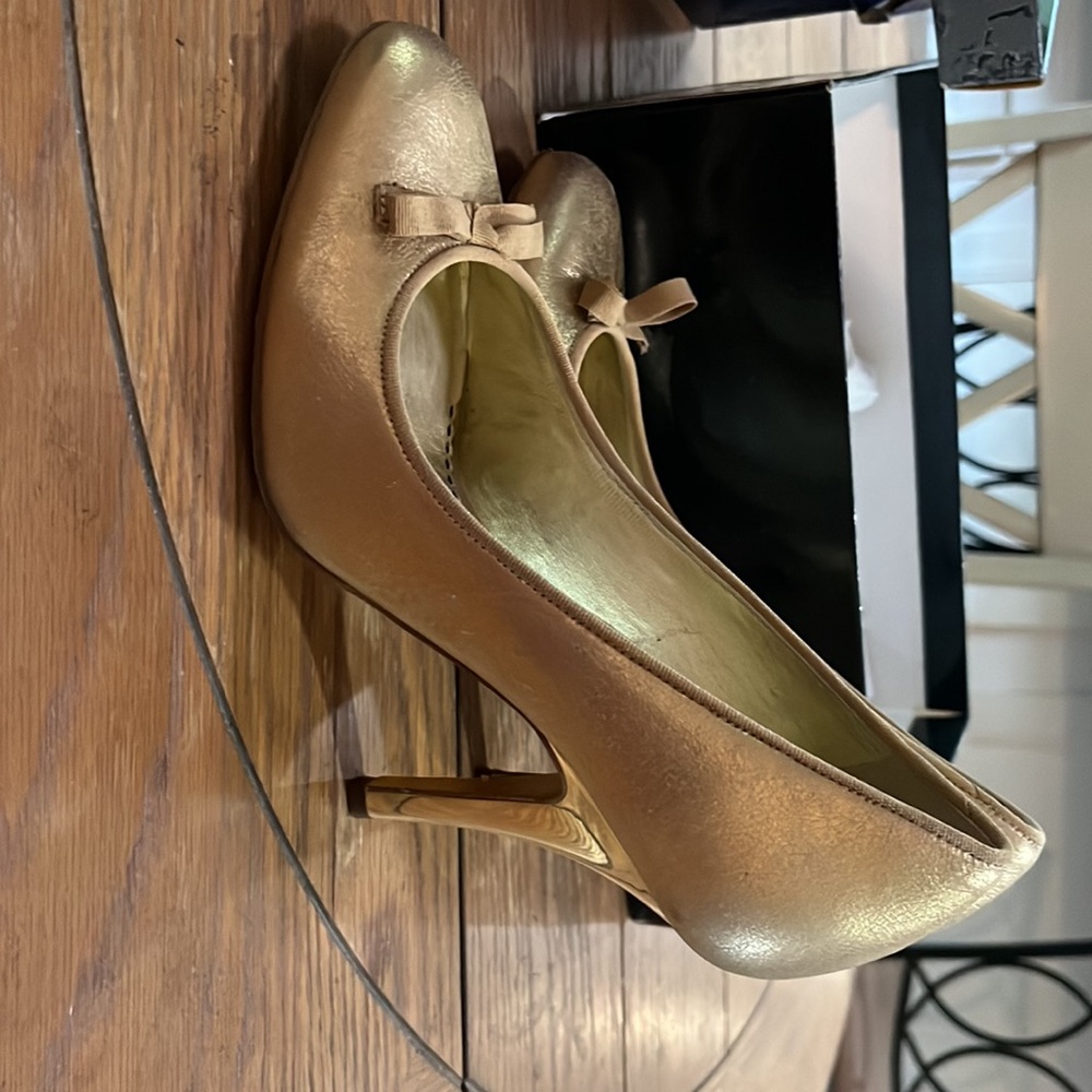 Bebe gold shoes size 8